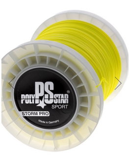 Polystar Tennis String Storm Pro (Durability + Control) yellow 400m reel