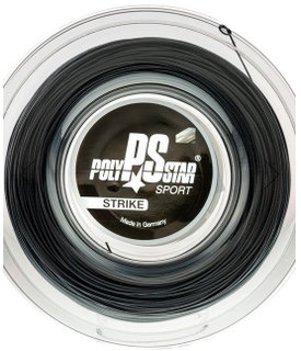 Polystar Tennis String Strike (Durability + Power) black 200m reel