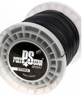 Polystar Tennis String Strike (Durability + Power) black 400 metre reel