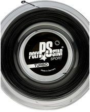 Polystar Tennissaite Turbo (Haltbarkeit+Power) schwarz 200m Rolle