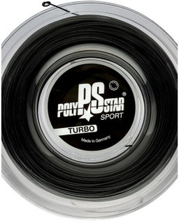 Polystar Tennis String Turbo (Durability + Power) black 200m reel