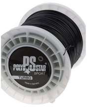 Polystar Tennissaite Turbo (Haltbarkeit+Power) schwarz 400m Rolle