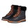 Pomar Winterstiefel PÄIVI GTX (VIVIANI-Leder, wasserdicht, Lammfell gefüttert) schwarz/orange Damen