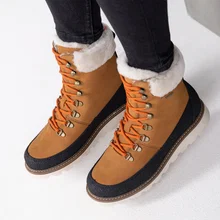Pomar Winterstiefel PÄIVI GTX (Nubukleder, wasserdicht, Lammfell gefüttert) tan braun Damen