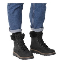 Pomar Winterstiefel PÄIVI GTX (Nubukleder, wasserdicht, Lammfell gefüttert) schwarz Damen
