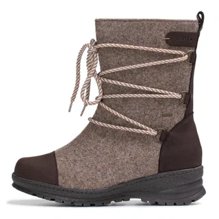 Pomar Winter Boots Koli GTX (Felt Boots, Waterproof, Wide, Extremely Warm) Sand Brown Ladies