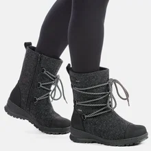 Pomar Winterstiefel Koli GTX (Filzstiefel, wasserdicht, breit, extrem warm) granitgrau Damen