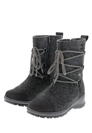 Pomar Winterstiefel Koli GTX (Filzstiefel, wasserdicht, breit, extrem warm) granitgrau Damen
