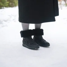 Pomar Winterstiefel Lappi GTX (Nubukleder, Lammfell) schwarz Damen