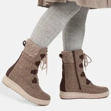 Pomar Winterstiefel Reki GTX (Filzstiefel, wasserdicht, breit, extrem warm) sandbraun Damen