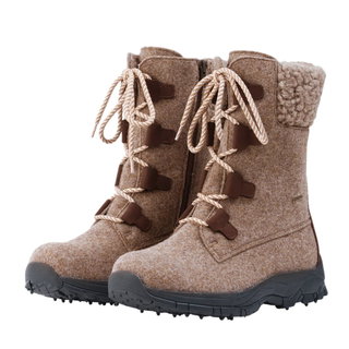 Pomar Winter Boots Riekko GTX (Wool Felt, Spike Sole, Waterproof, Extremely Warm) Sand Brown Ladies