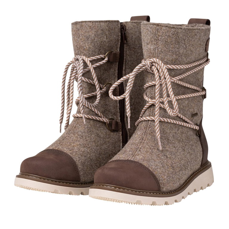 Pomar Winterstiefel Posio GTX (Filzstiefel, wasserdicht, extrem warm) sandbraun Damen