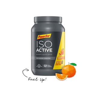 PowerBar IsoActive - isotonic sports drink with 5 minerals & carbohydrates - Orange flavour 1320g can
