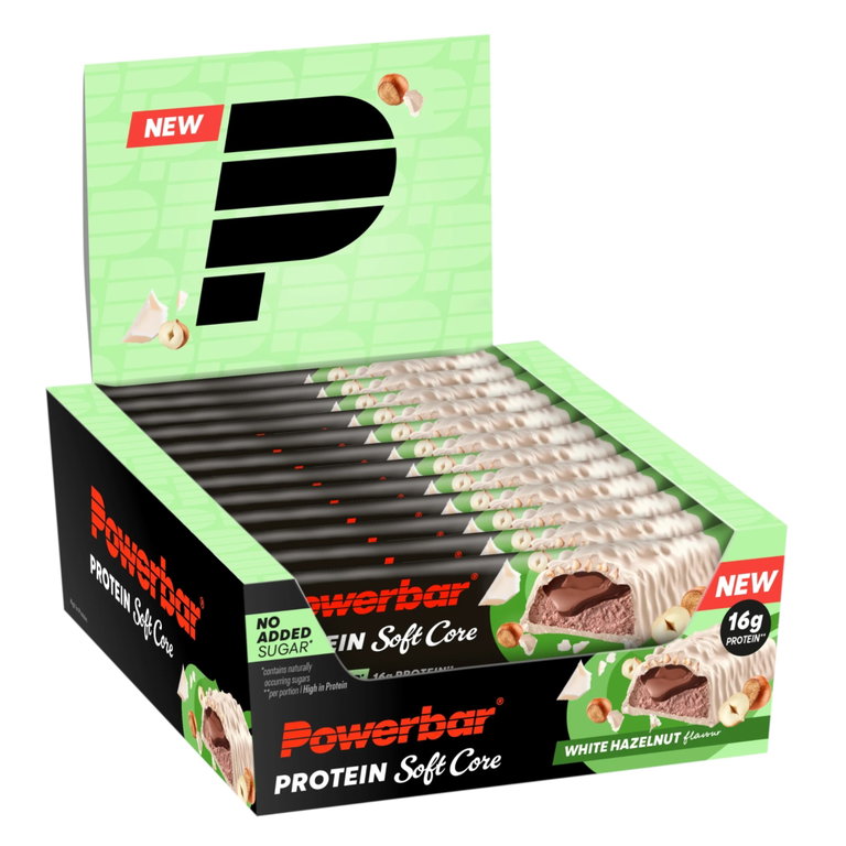 PowerBar Riegel Protein Soft Core White Hazelnut 12x48g Box