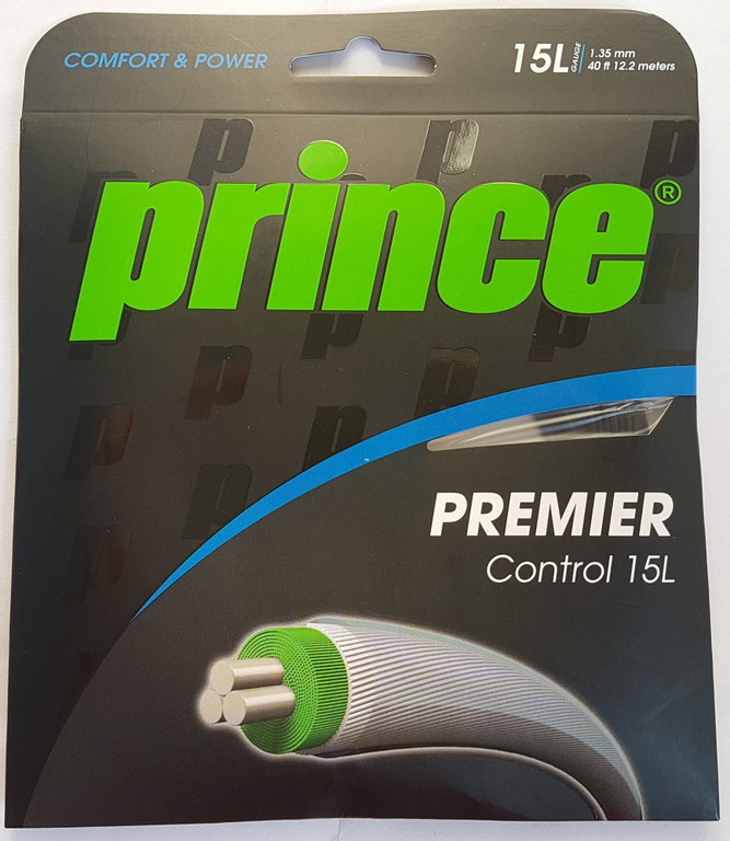 Prince Tennissaite Premier Control (Touch+Kontrolle) schwarz Tennissaite 12m Set