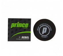 Prince Squashball Rebel (1 gelber Punkt, langsam) schwarz - 1er Ball