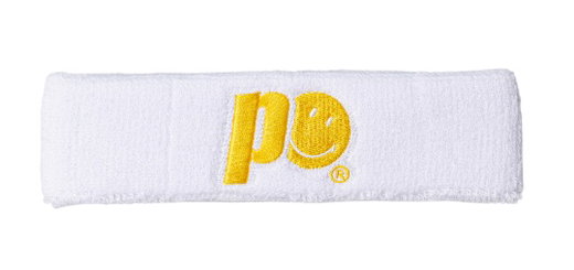 Prince x Smiley Stirnband Logo weiss - 1 Stück