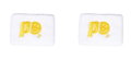 Prince x Smiley Schweissband Logo Small weiss - 2 Stück