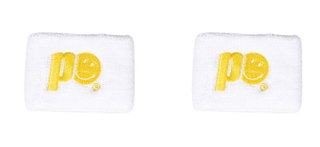 Prince x Smiley Schweissband Logo Small weiss - 2 Stück