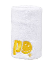 Prince x Smiley Sweatband Logo Large White - 2 Pieces