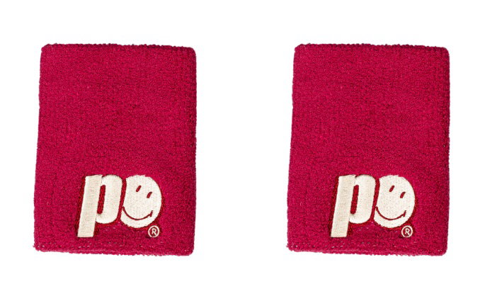 Prince x Smiley Sweatband Logo Large pink - 2 pieces