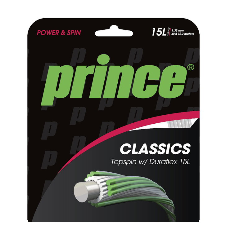 Prince Tennissaite TopSpin (Allround/Spin) 1.38mm weiss 12m Set