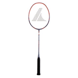 Pro Kennex Badminton Racket Kinetic Extreme Pro (stiff, head-heavy) blue-gray/orange - strung -