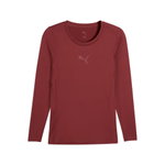 Puma bielizna funkcjonalna longsleeve teamLIGA26 Baselayer Tee bordowy męski