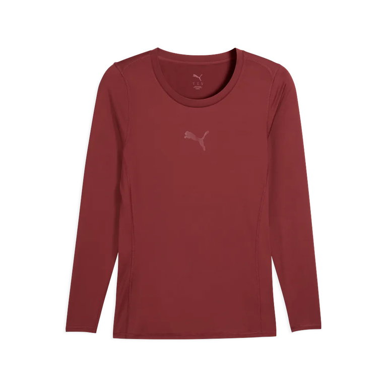 Puma Funktionsunterwäsche Langarmshirt teamLIGA26 Baselayer Tee bordeauxrot Herren