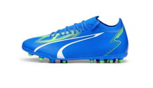 Puma Fussballschuhe Ultra Match MG (für festen Boden/Kunstoberflächen) blau/grün Herren