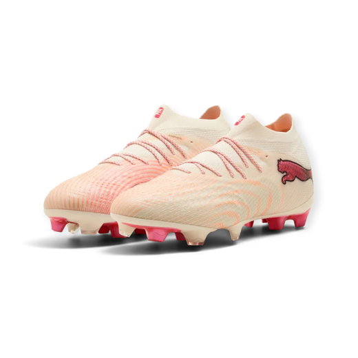 Puma Fussballschuhe Future 9 Ultimate FG (für festen Boden) creamweiss/rot Herren