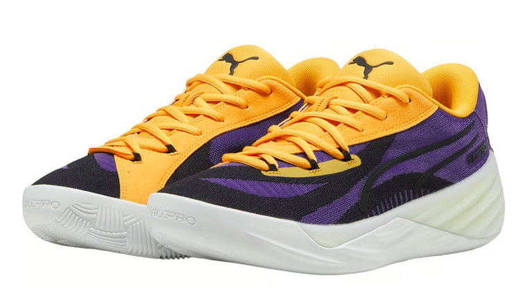 Puma Hallen-Indoorschuhe All-Pro Nitro (Basketball) violett/gelb Herren