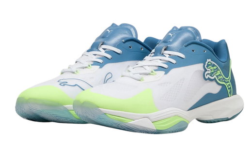 Puma Hallen-Indoorschuhe Vantage Nitro (Dämpfung) weiss/blau Herren