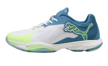 Puma Indoor Court Shoes Vantage Nitro (Cushioning) white/blue Men's