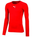Puma Funktionsunterwäsche Langarmshirt LIGA Baselayer Tee - rot Herren