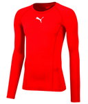 Puma Funktionsunterwäsche Langarmshirt LIGA Baselayer Tee - rot Herren