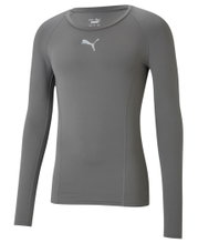 Puma Functional Underwear Long Sleeve Shirt LIGA Baselayer Tee - grey Men's