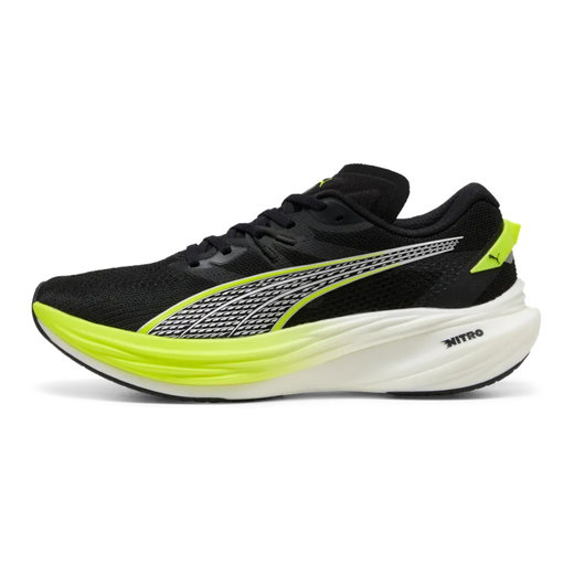Puma Laufschuhe Deviate Nitro 3 (Dämpfung) schwarz/gelb Herren