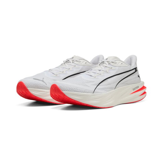 Buty biegowe Puma Deviate Pure Nitro (amortyzacja) białe/czerwone męskie