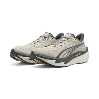 Puma Running Shoes Deviate Nitro 4 (Cushioning) beige/grey Men's