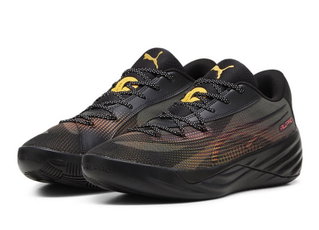 Puma Hallen-Indoorschuhe All-Pro Nitro Fire Glow (Basketball) schwarz Herren