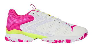 Puma Tennis Shoes Solarattack RCT Allcourt White/Violet/Lime Men's