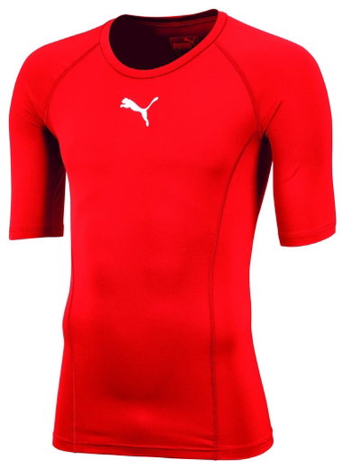 Puma Sport-Tshirt Liga Baselayer Tee (leicht, Bewegungsfreiheit) Unterwäsche rot Herren