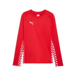 Puma Sport-Langarmshirt teamLIGA26 Training Sweat (100% rec. Polyester, atmungsaktiv) rot Herren