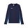 Puma Sport-Langarmshirt teamLIGA26 Training Sweat (100% rec. Polyester, atmungsaktiv) navyblau Herren