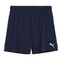 Puma Sporthose teamGOAL Shorts (100% rec. Polyester) kurz navyblau Damen
