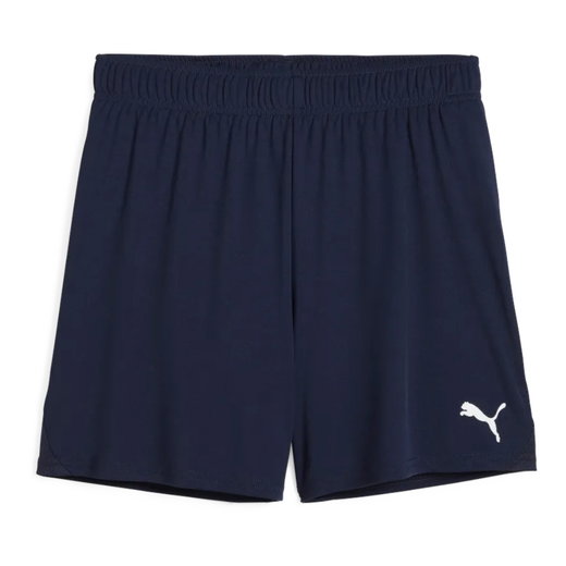 Puma Sporthose teamGOAL Shorts (100% rec. Polyester) kurz navyblau Damen