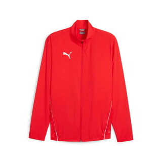 Puma Sportjacke teamGOAL Sideline Jacket (100% rec. Polyester, atmungsaktiv) rot Herren