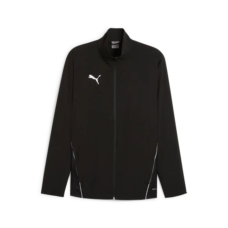 Puma Sportjacke teamGOAL Sideline Jacket (100% rec. Polyester, atmungsaktiv) schwarz Herren