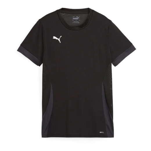 Puma Trainings-Shirt teamGOAL Matchday Jersey (100% rec. Polyester) kurzarm schwarz Damen